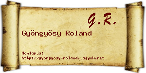 Gyöngyösy Roland névjegykártya